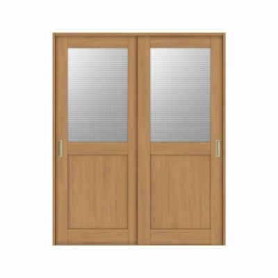 オーダーサイズ リクシル ラシッサＳ 室内引戸 Vレール方式 引違い戸2枚建 ASHH-LGH ケーシング付枠 W1188～1992mm×Ｈ1728～2425mm