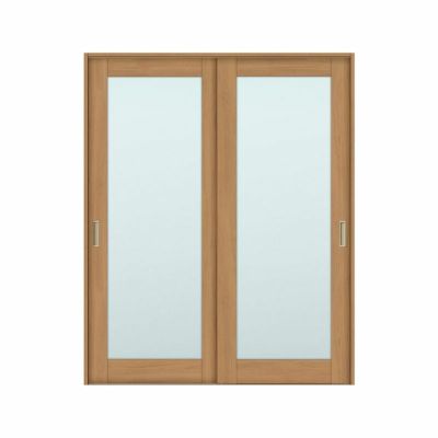 オーダーサイズ リクシル ラシッサＳ 室内引戸 Vレール方式 引違い戸2枚建 ASHH-LGK ケーシング付枠 W1188～1992mm×Ｈ1728～2425mm