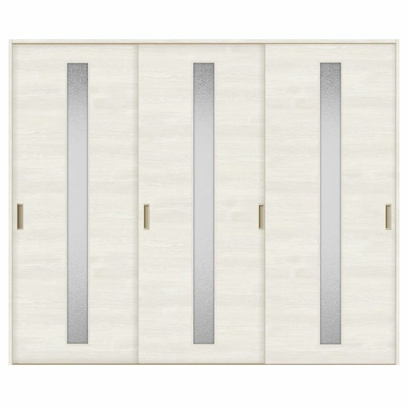 オーダーサイズ リクシル ラシッサＳ 室内引戸 Vレール方式 引違い戸3枚建 ASHT-LGB ノンケーシング枠  W1748～2954㎜×Ｈ1728～2425㎜