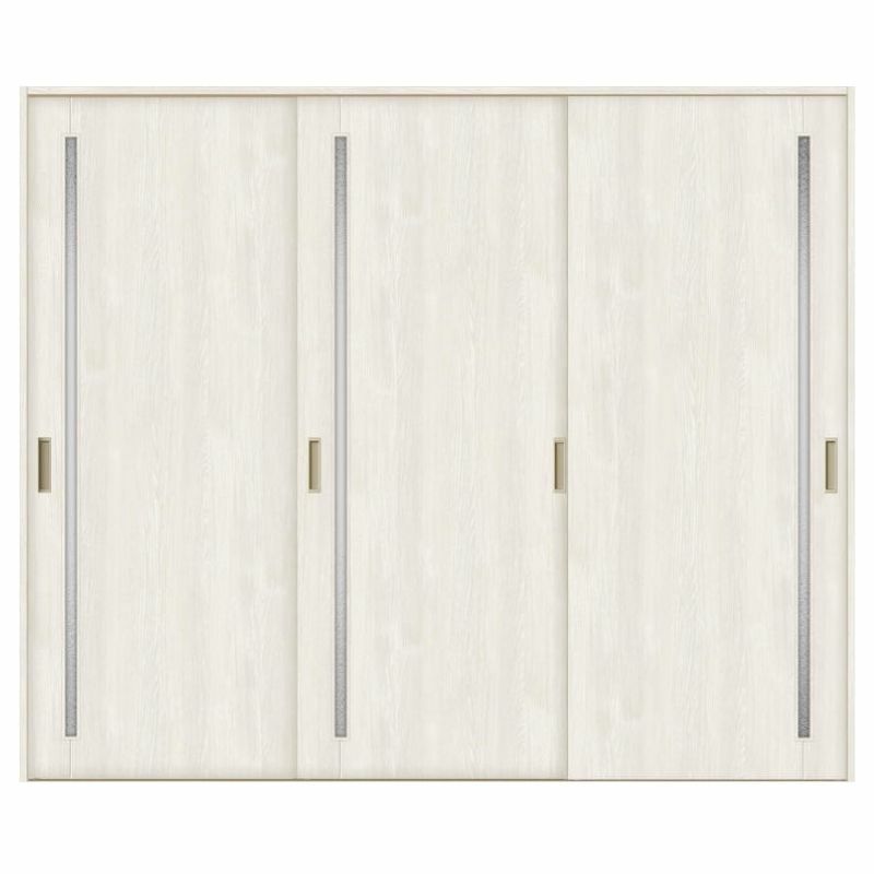 オーダーサイズ リクシル ラシッサＳ 室内引戸 Vレール方式 引違い戸3枚建 ASHT-LGC ノンケーシング枠 W1748～2954㎜×Ｈ1728～2425㎜