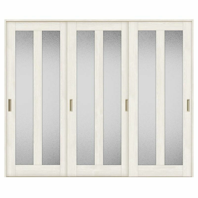 オーダーサイズ リクシル ラシッサＳ 室内引戸 Vレール方式 引違い戸3枚建 ASHT-LGG ノンケーシング枠 W1748～2954㎜×Ｈ1728～2425㎜