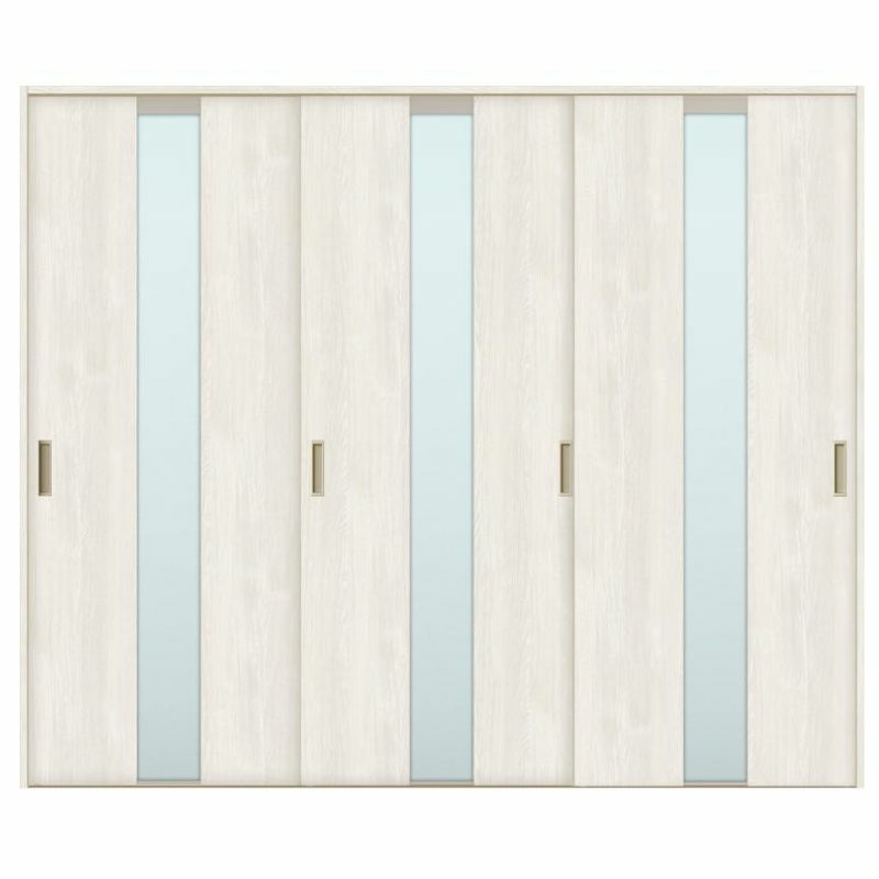 オーダーサイズ リクシル ラシッサＳ 室内引戸 Vレール方式 引違い戸3枚建 ASHT-LGM ノンケーシング枠  W1748～2954㎜×Ｈ1728～2425㎜