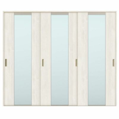 オーダーサイズ リクシル ラシッサＳ 室内引戸 Vレール方式 引違い戸3枚建 ASHT-LGN ノンケーシング枠 W1748～2954㎜×Ｈ1728～2425㎜