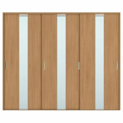 オーダーサイズ リクシル ラシッサＳ 室内引戸 Vレール方式 引違い戸3枚建 ASHT-LGM ケーシング付枠  W1748～2954㎜×Ｈ1728～2425㎜