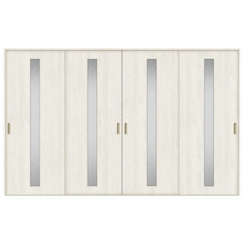 オーダーサイズ リクシル ラシッサＳ 室内引戸 Vレール方式 引違い戸4枚建 ASHF-LGA ノンケーシング枠 W2341～3949㎜×Ｈ1728～2425㎜