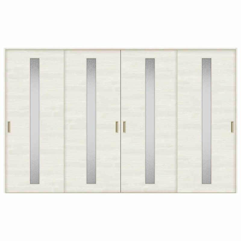 オーダーサイズ リクシル ラシッサＳ 室内引戸 Vレール方式 引違い戸4枚建 ASHF-LGB ノンケーシング枠  W2341～3949㎜×Ｈ1728～2425㎜