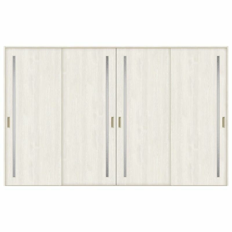 オーダーサイズ リクシル ラシッサＳ 室内引戸 Vレール方式 引違い戸4枚建 ASHF-LGC ノンケーシング枠 W2341～3949㎜×Ｈ1728～2425㎜