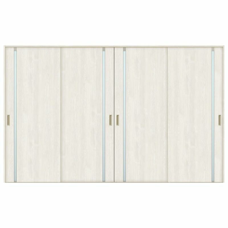 オーダーサイズ リクシル ラシッサＳ 室内引戸 Vレール方式 引違い戸4枚建 ASHF-LGL ノンケーシング枠 W2341～3949㎜×Ｈ1728～2425㎜