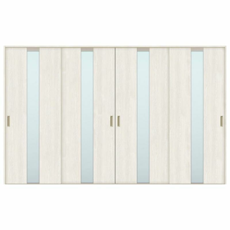 オーダーサイズ リクシル ラシッサＳ 室内引戸 Vレール方式 引違い戸4枚建 ASHF-LGM ノンケーシング枠  W2341～3949㎜×Ｈ1728～2425㎜