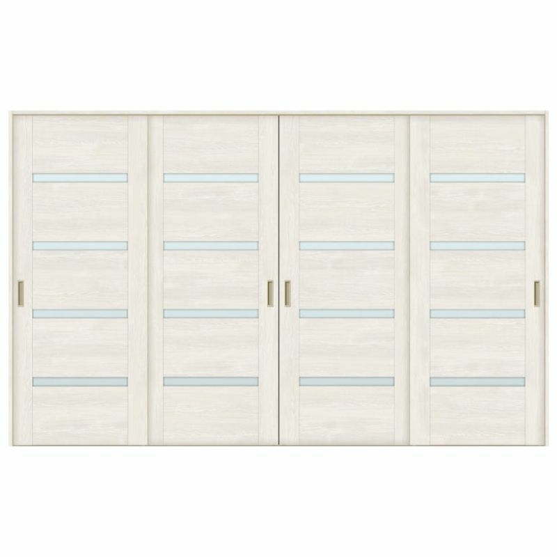 オーダーサイズ リクシル ラシッサＳ 室内引戸 Vレール方式 引違い戸4枚建 ASHF-LGR ノンケーシング枠 W2341～3949㎜×Ｈ1728～2425㎜