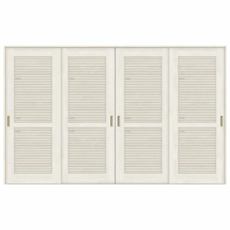 オーダーサイズ リクシル ラシッサＳ 通風タイプ 室内引戸 Vレール方式 引違い戸4枚建 ASHF-LTA ノンケーシング枠 W2341～3949㎜×Ｈ1728～2425㎜