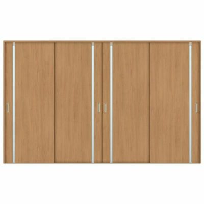 オーダーサイズ リクシル ラシッサＳ 室内引戸 Vレール方式 引違い戸4枚建 ASHF-LGL ケーシング付枠 W2341～3949㎜×Ｈ1728～2425㎜