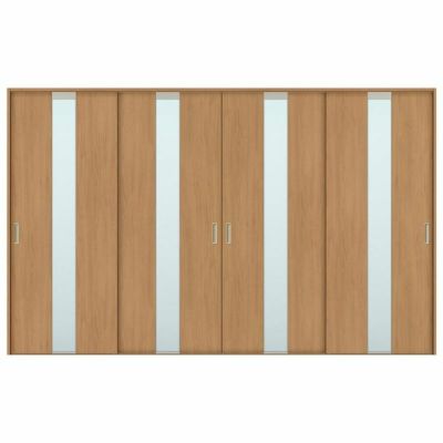 オーダーサイズ リクシル ラシッサＳ 室内引戸 Vレール方式 引違い戸4枚建 ASHF-LGM ケーシング付枠  W2341～3949㎜×Ｈ1728～2425㎜