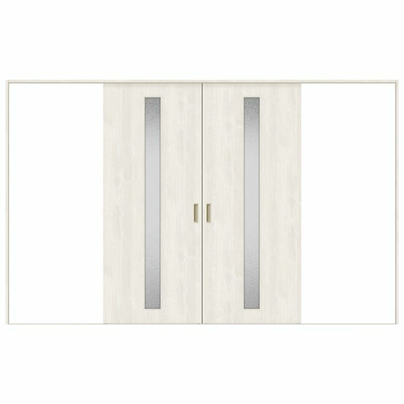 オーダーサイズ リクシル ラシッサＳ 室内引戸 Vレール方式 引分け戸 ASWH-LGA ノンケーシング枠 W2341～3949㎜×Ｈ1728～2425㎜