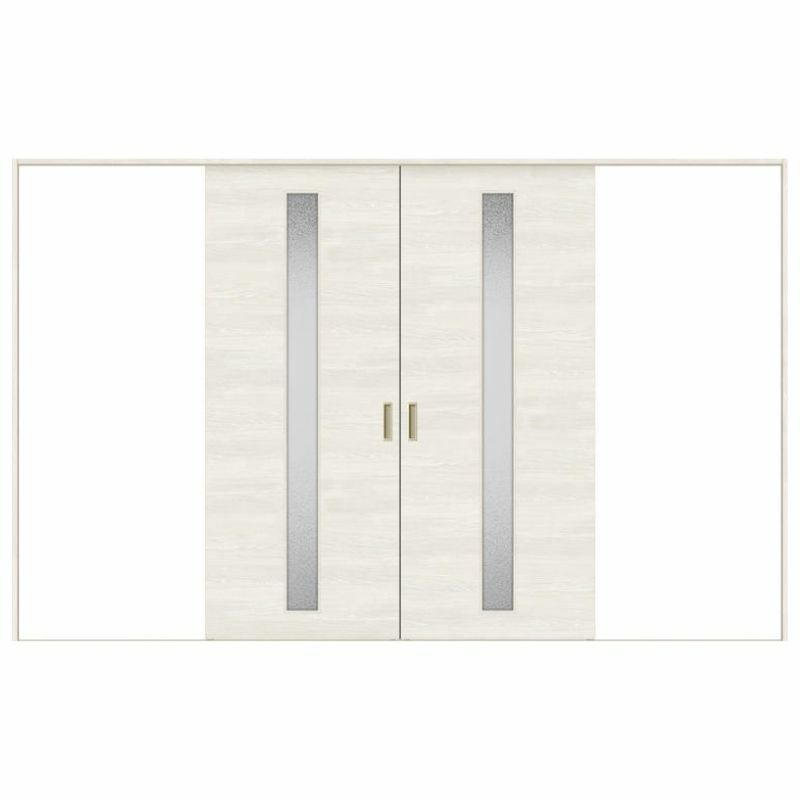 オーダーサイズ リクシル ラシッサＳ 室内引戸 Vレール方式 引分け戸 ASWH-LGB ノンケーシング枠  W2341～3949㎜×Ｈ1728～2425㎜