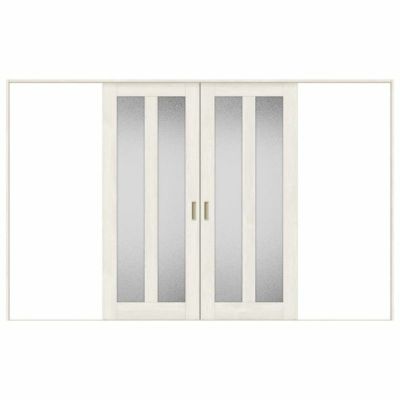 オーダーサイズ リクシル ラシッサＳ 室内引戸 Vレール方式 引分け戸 ASWH-LGG ノンケーシング枠 W2341～3949㎜×Ｈ1728～2425㎜