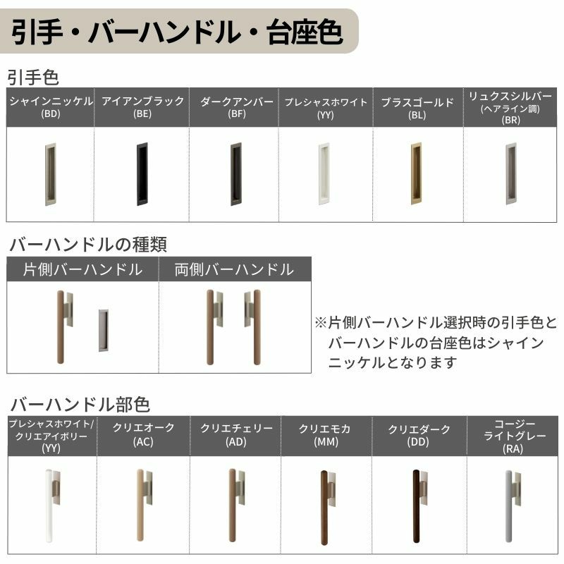 オーダーサイズ リクシル ラシッサＳ 室内引戸 Vレール方式 引分け戸 ASWH-LGH ノンケーシング枠 W2341～3949㎜×Ｈ1728～2425㎜ 9枚目
