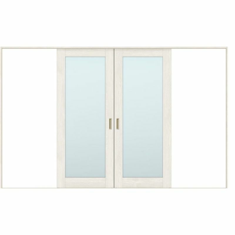 オーダーサイズ リクシル ラシッサＳ 室内引戸 Vレール方式 引分け戸 ASWH-LGK ノンケーシング枠 W2341～3949㎜×Ｈ1728～2425㎜