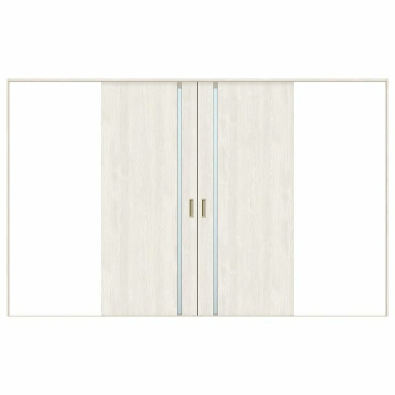 オーダーサイズ リクシル ラシッサＳ 室内引戸 Vレール方式 引分け戸 ASWH-LGL ノンケーシング枠 W2341～3949㎜×Ｈ1728～2425㎜