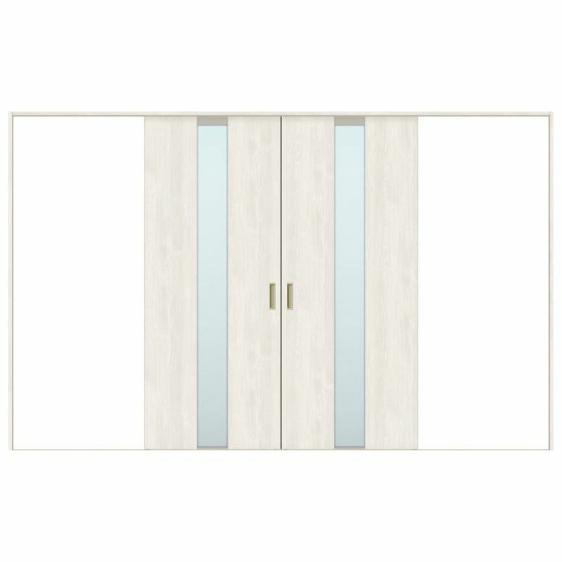 オーダーサイズ リクシル ラシッサＳ 室内引戸 Vレール方式 引分け戸 ASWH-LGM ノンケーシング枠  W2341～3949㎜×Ｈ1728～2425㎜