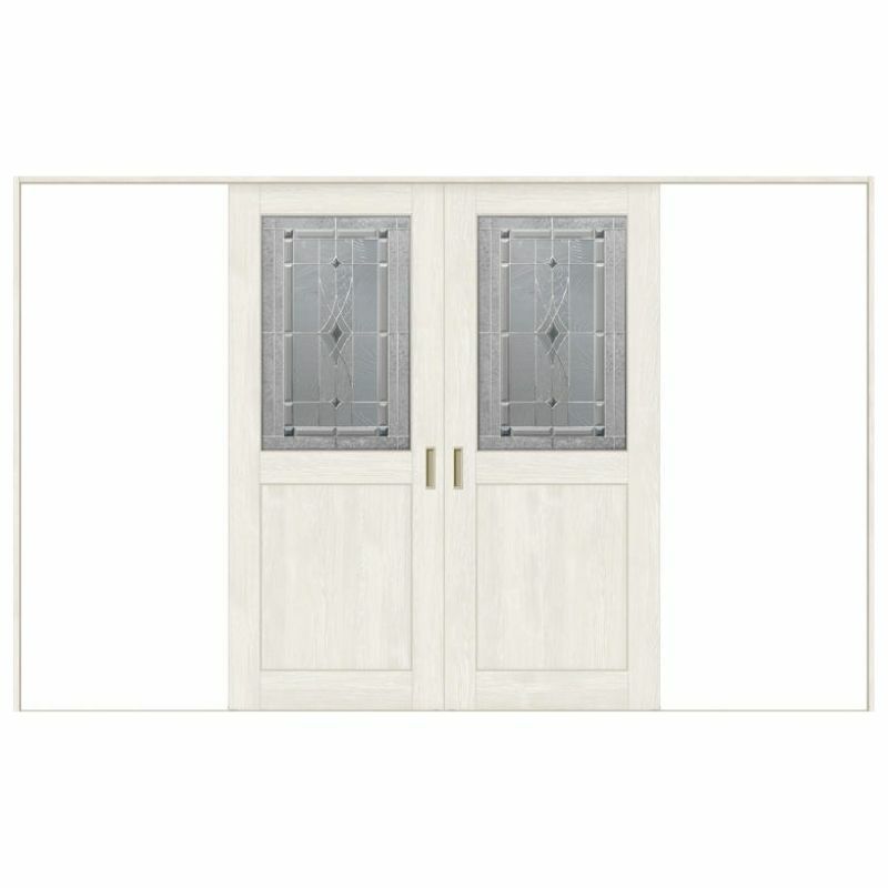 オーダーサイズ リクシル ラシッサＳ 室内引戸 Vレール方式 引分け戸 ASWH-LWB ノンケーシング枠 W2341～3949㎜×Ｈ1728～2425㎜