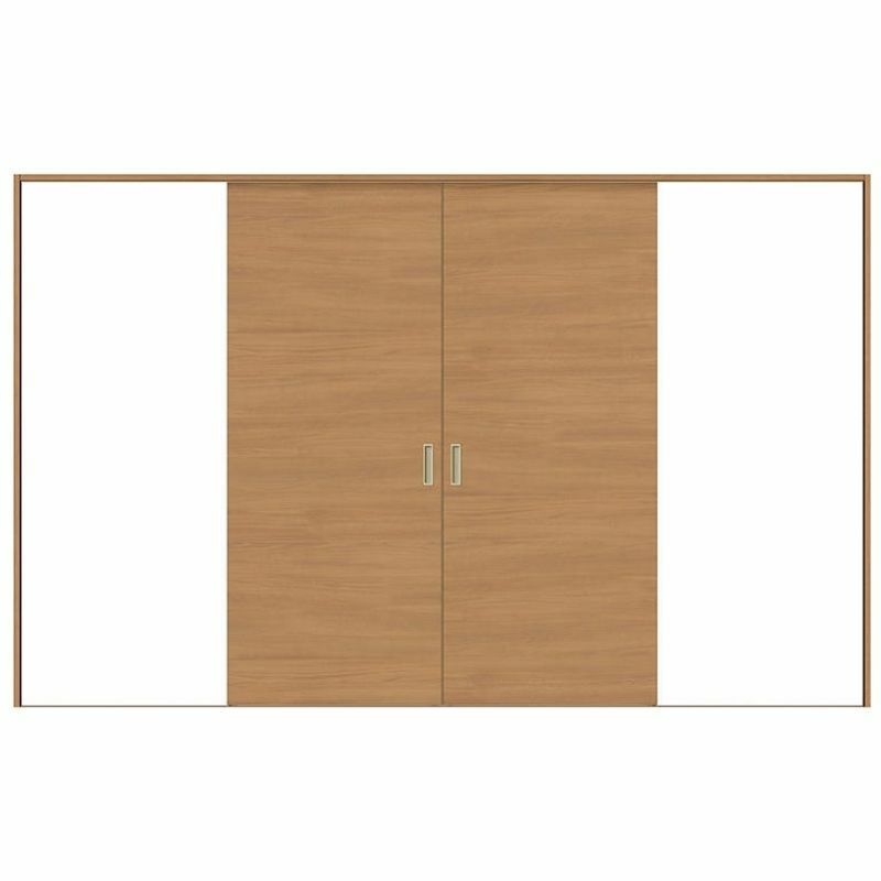 オーダーサイズ リクシル ラシッサＳ 室内引戸 Vレール方式 引分け戸 ASWH-LAB ケーシング付枠 W1789(2341)～3949㎜×Ｈ628(1728)～2425㎜