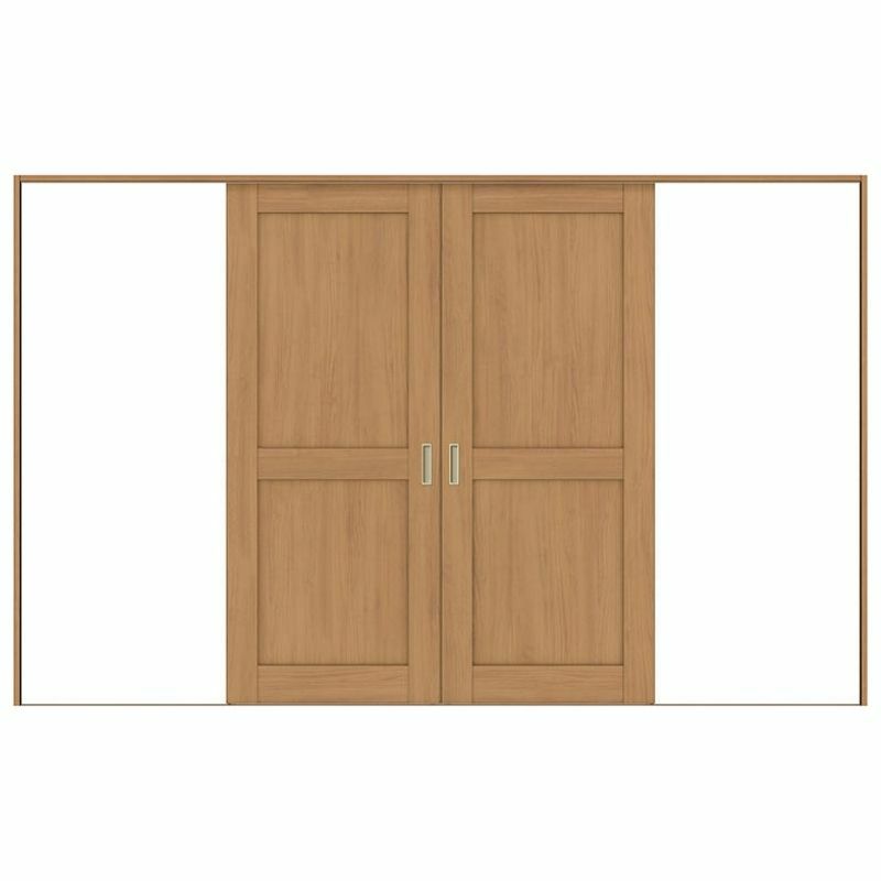 オーダーサイズ リクシル ラシッサＳ 室内引戸 Vレール方式 引分け戸 ASWH-LAH ケーシング付枠 W2341～3949㎜×Ｈ1728～2425㎜