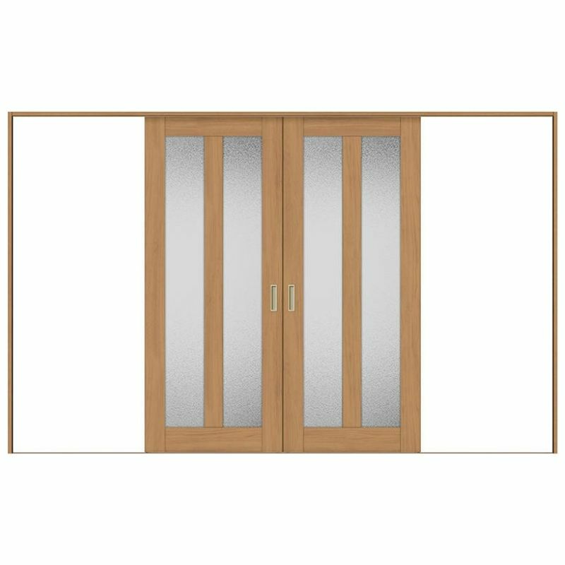 オーダーサイズ リクシル ラシッサＳ 室内引戸 Vレール方式 引分け戸 ASWH-LGG ケーシング付枠 W2341～3949㎜×Ｈ1728～2425㎜