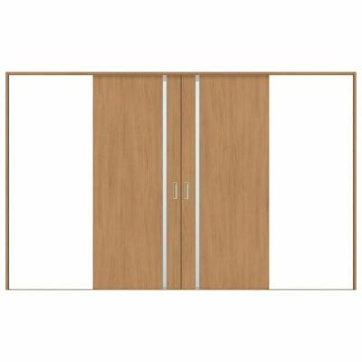 オーダーサイズ リクシル ラシッサＳ 室内引戸 Vレール方式 引分け戸 ASWH-LGL ケーシング付枠 W2341～3949㎜×Ｈ1728～2425㎜