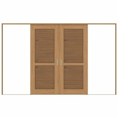 オーダーサイズ リクシル ラシッサＳ 通風タイプ 室内引戸 Vレール方式 引分け戸 ASWH-LTA ケーシング付枠 W2341～3949㎜×Ｈ1728～2425㎜