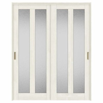 オーダーサイズ リクシル ラシッサＳ 室内引戸 上吊方式 引違い戸2枚建 ASUH-LGG ノンケーシング枠 W1092～1992㎜×Ｈ1750～2425㎜