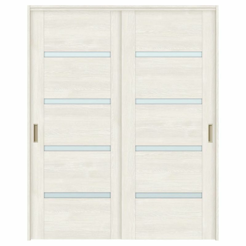 オーダーサイズ リクシル ラシッサＳ 室内引戸 上吊方式 引違い戸2枚建 ASUH-LGR ノンケーシング枠 W1092～1992㎜×Ｈ1750～2425㎜