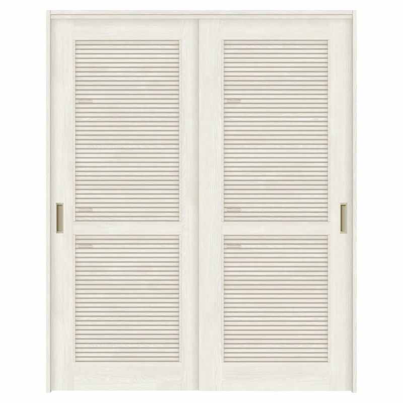 オーダーサイズ リクシル ラシッサＳ 通風タイプ 室内引戸 上吊方式 引違い戸2枚建 ASUH-LTA ノンケーシング枠 W1092～1992㎜×Ｈ1750～2425㎜