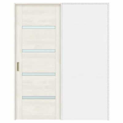 オーダーサイズ リクシル ラシッサＳ 室内引戸 上吊方式 引込み戸標準タイプ ASUHK-LGR ノンケーシング枠 W1188～1992㎜×Ｈ1750～2425㎜