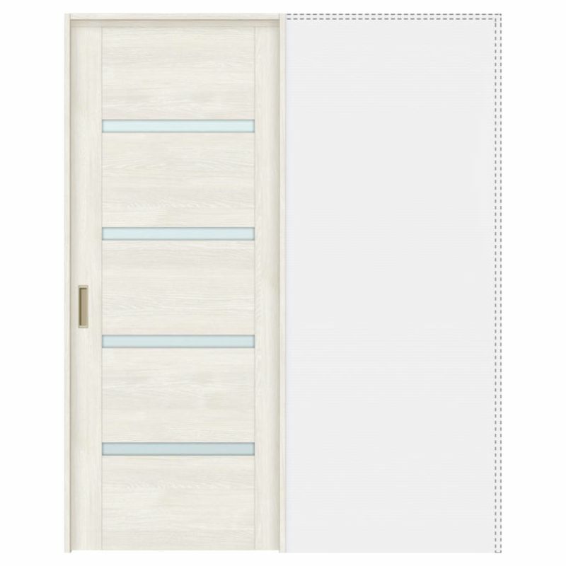 オーダーサイズ リクシル ラシッサＳ 室内引戸 上吊方式 引込み戸標準タイプ ASUHK-LGR ノンケーシング枠 W1188～1992㎜×Ｈ1750～2425㎜