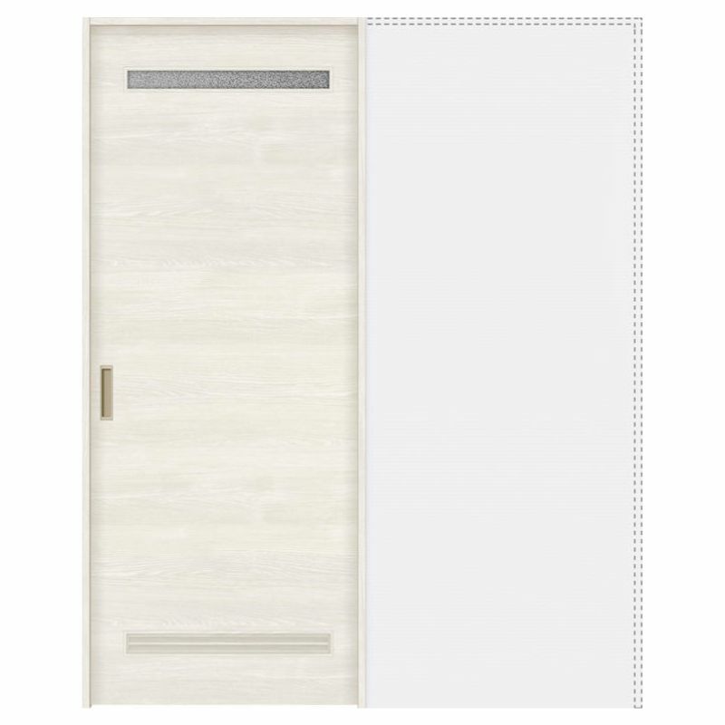 オーダーサイズ リクシル ラシッサＳ 洗面タイプ 室内引戸 上吊方式 引込み戸標準タイプ ASUHK-LYB ノンケーシング枠 W1188～1992㎜×Ｈ1750～2425㎜