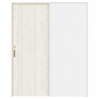 オーダーサイズ リクシル ラシッサＳ 室内引戸 上吊方式 引込み戸トイレタイプ ASUHL-LAC ノンケーシング枠 W1188～1992㎜×Ｈ1750～2425㎜