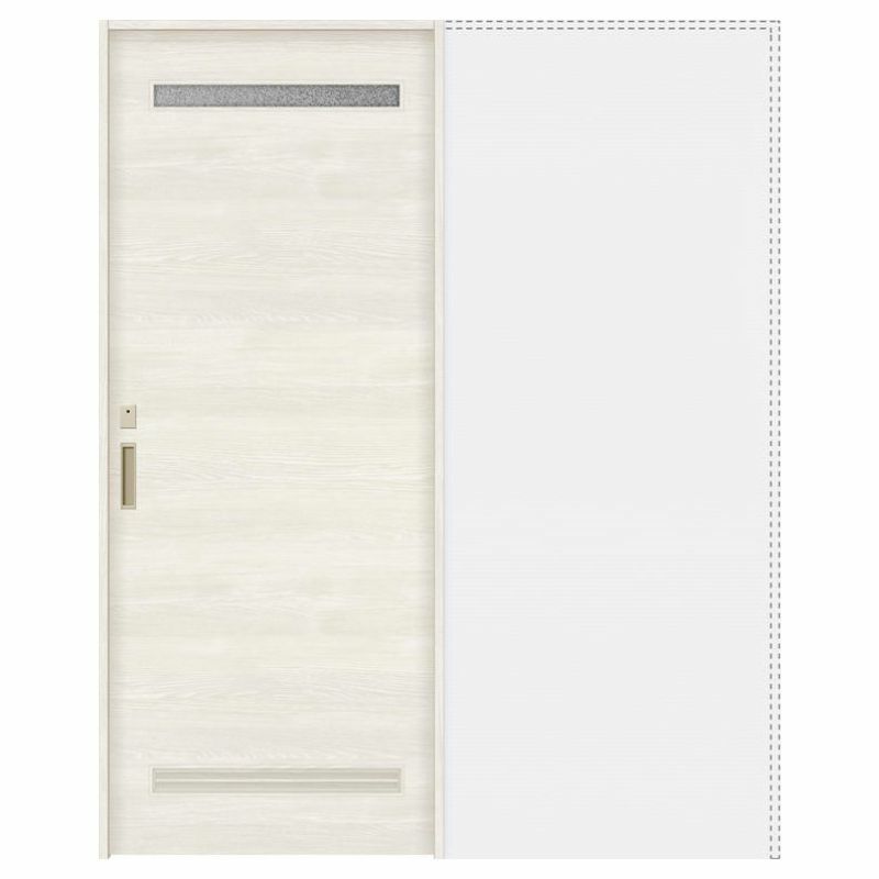 オーダーサイズ リクシル ラシッサＳ 洗面タイプ 室内引戸 上吊方式 引込み戸トイレタイプ ASUHL-LYB ノンケーシング枠 W1188～1992㎜×Ｈ1750～2425㎜