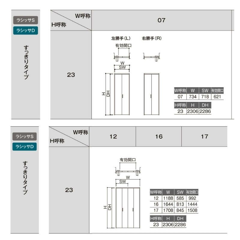 オーダーサイズ リクシル ラシッサS クローゼットドア 4枚折れ戸 オーダーサイズ リクシル ラシッサS クローゼットドア 4枚折れ戸