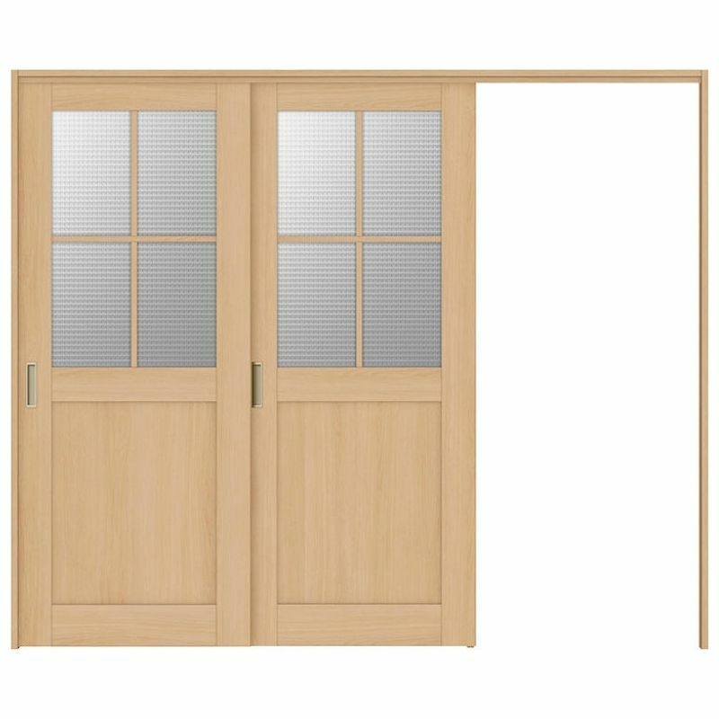 オーダーサイズ リクシル ラシッサＳ 可動間仕切り 引戸上吊方式 片引戸2枚建 ASMKD-LGH ケーシング付枠 W1604～2954㎜×Ｈ1750～2425㎜