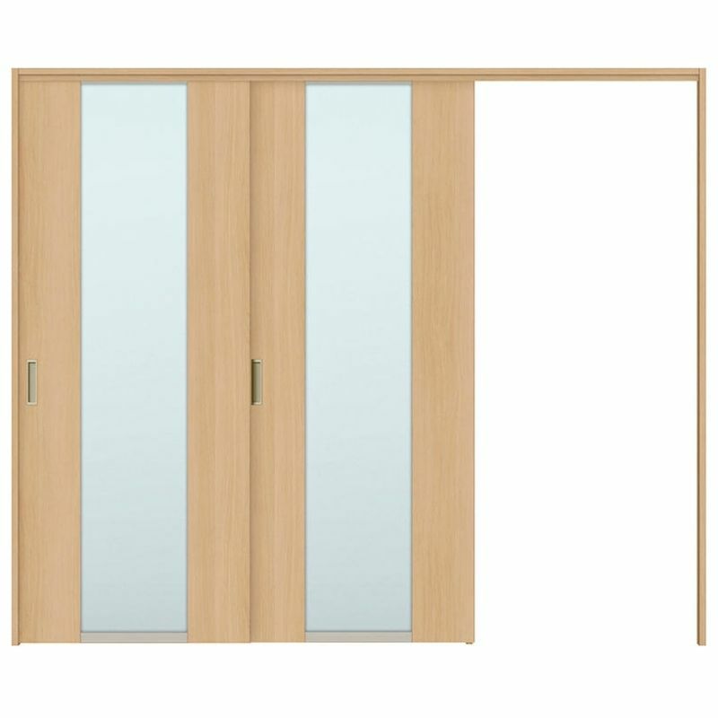 オーダーサイズ リクシル ラシッサＳ 可動間仕切り 引戸上吊方式 片引戸2枚建 ASMKD-LGN ケーシング付枠 W1604～2954㎜×Ｈ1750～2425㎜