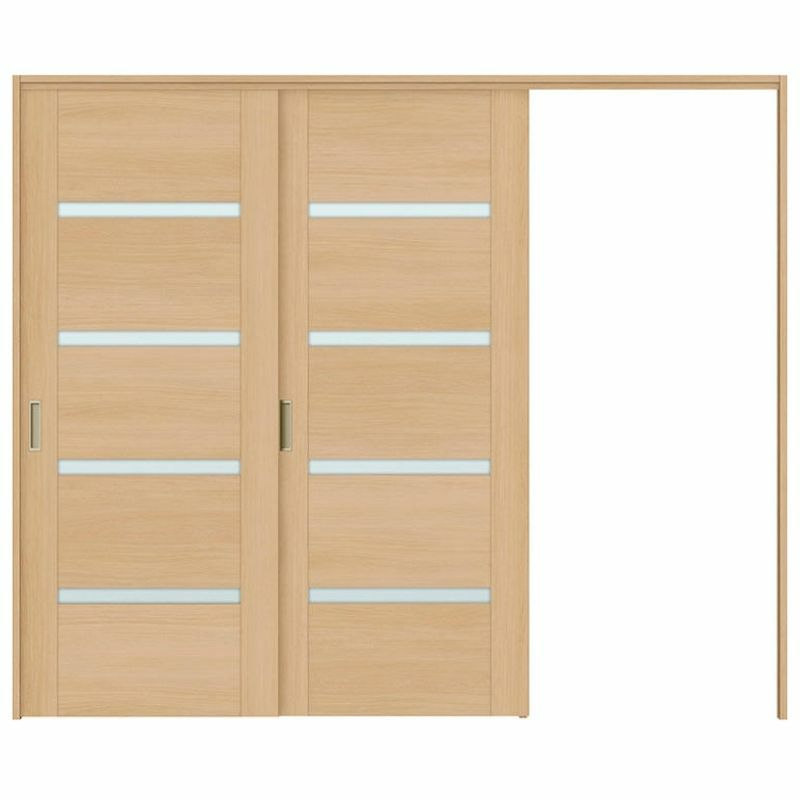 オーダーサイズ リクシル ラシッサＳ 可動間仕切り 引戸上吊方式 片引戸2枚建 ASMKD-LGR ケーシング付枠 W1604～2954㎜×Ｈ1750～2425㎜