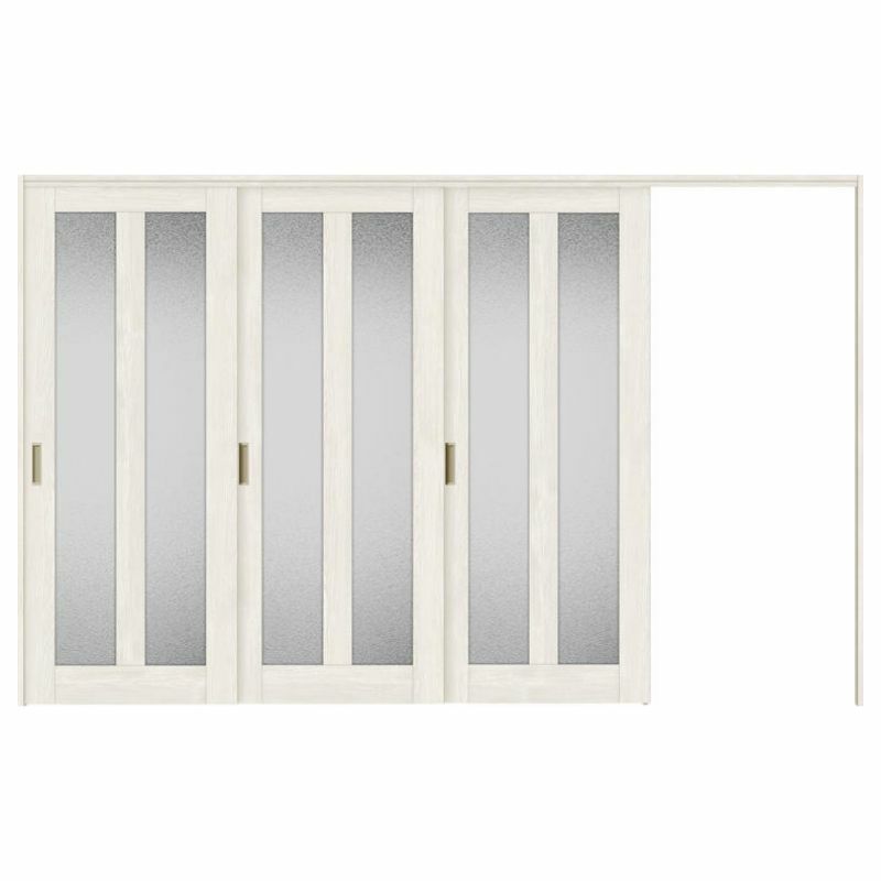 オーダーサイズ リクシル ラシッサＳ 可動間仕切り 引戸上吊方式 片引戸3枚建 ASMKT-LGG ノンケーシング枠 W2116～3916㎜×Ｈ1750～2425㎜