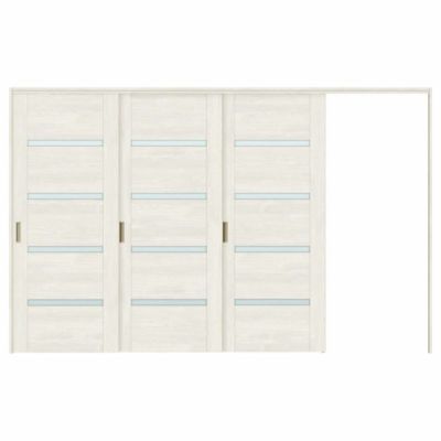 オーダーサイズ リクシル ラシッサＳ 可動間仕切り 上吊方式 引違い戸4枚建 ASMHF-LGM ノンケーシング枠 W2149〜3949mm×Ｈ1750〜2425mm オーダーサイズ リクシル ラシッサＳ 可動間仕切り 上吊方式 引分け戸