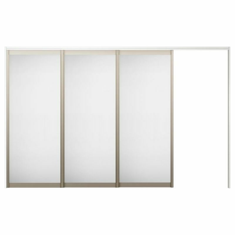 オーダーサイズ リクシル ラシッサＳ 可動間仕切り 引戸上吊方式 片引戸3枚建 ASMKT-LZA ノンケーシング枠 W2116～3916㎜×Ｈ1750～2425㎜