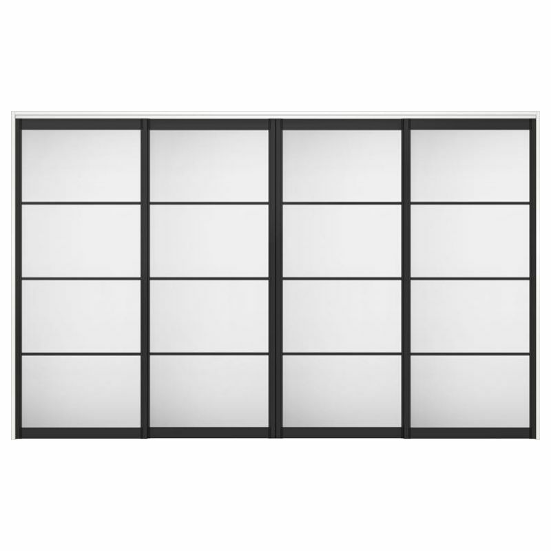 オーダーサイズ リクシル ラシッサＳ 可動間仕切り 上吊方式 引違い戸4枚建 ASMHF-LZB ノンケーシング枠 W2149～3949㎜×Ｈ1750～2425㎜