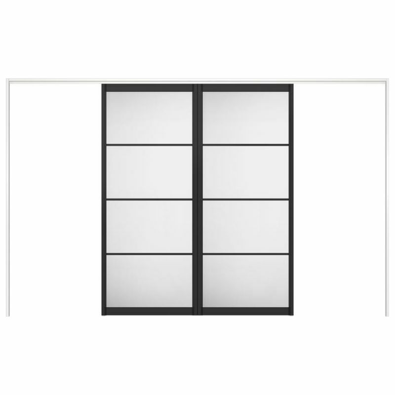 オーダーサイズ リクシル ラシッサＳ 可動間仕切り 上吊方式 引分け戸 ASMWH-LZB ノンケーシング枠 W2149～3949㎜×Ｈ1750～2425㎜