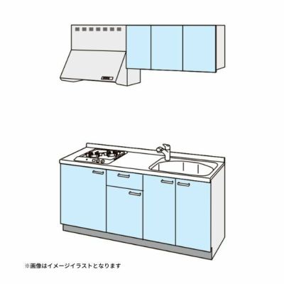 コンパクトキッチン ティオ Tio LixiL 壁付I型 ベーシック W1800mm 間口180cm(グリルなし2口コンロ用) グループ1 リクシル システムキッチン 流し台