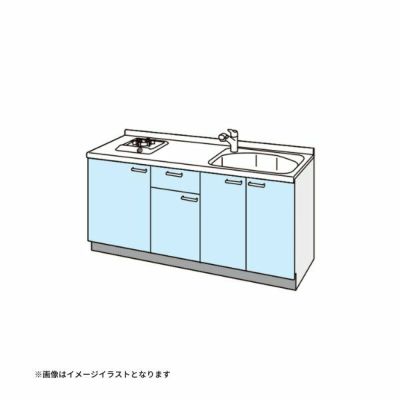 コンパクトキッチン ティオ Tio LixiL 壁付I型 ベーシック W1800mm 間口180cm(グリルなし1口コンロ用) グループ1 リクシル システムキッチン フロアユニットのみ