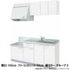 コンパクトキッチン ティオ Tio LixiL 壁付I型 テーブルコンロ W1650mm 間口165cm フリーコンロユニット60cm グループ2 リクシル 流し台